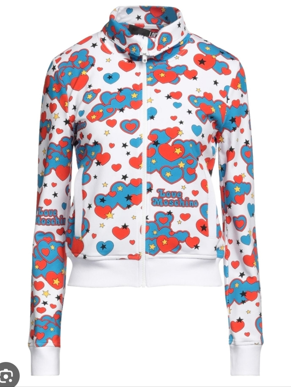 Love Moschino Cotton Tracksuit Top Sz 8 Buttom Sz 4 Both Fits Us S-M